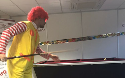 Our pool table has proven to be very popular for friendly games at lunch time and after work. 